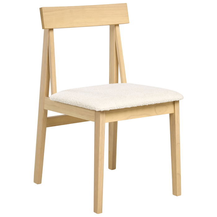 Beliani-ISLE-Eetkamerstoel set van 2-Lichtbruin|Lichtbeige-Rubberhout