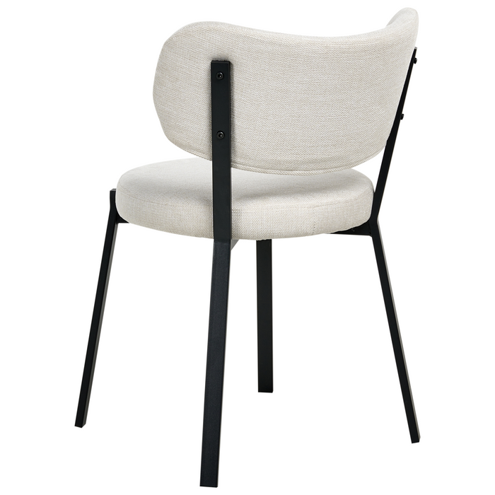 Beliani - BRONTE - Eetkamerstoel set van 2 - Lichtbeige - Polyester