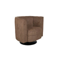 Dutchbone Flower Fauteuil| Draaistoel Bruin