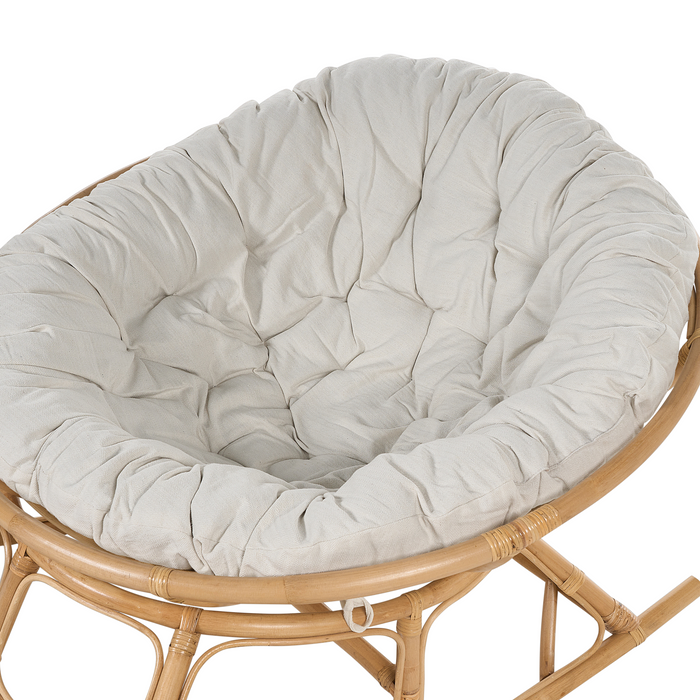 Beliani - SALVO|ORVIETO - Tuinzitkussen - Lichtbeige - Polyester