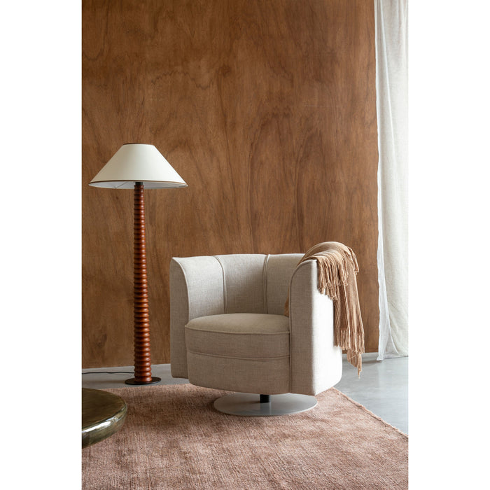 Dutchbone Flower Fauteuil| Draaistoel Beige