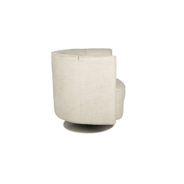 Dutchbone Flower Fauteuil| Draaistoel Beige