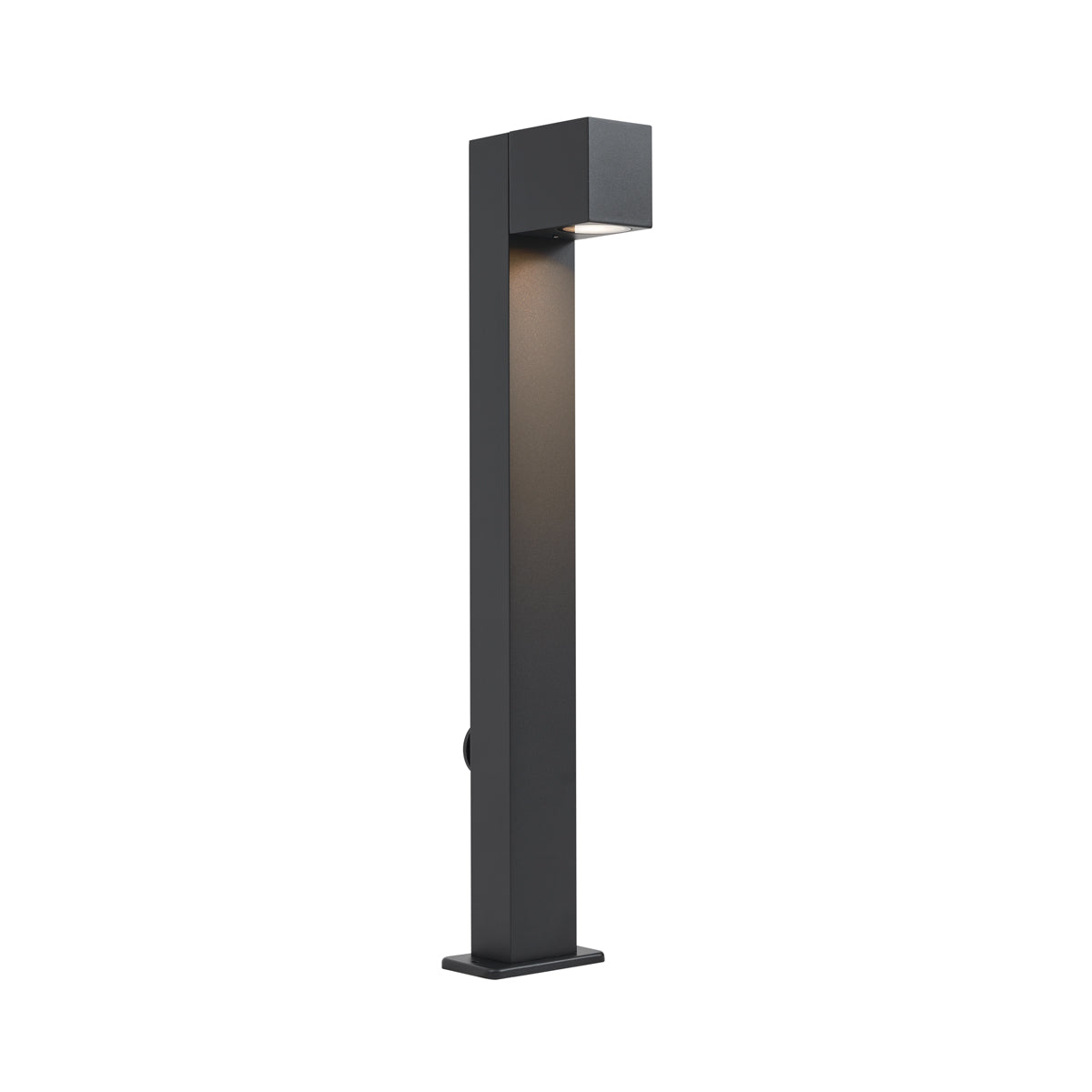 QAZQA Moderne staande buitenlamp zwart 65cm met stopcontact IP44 -