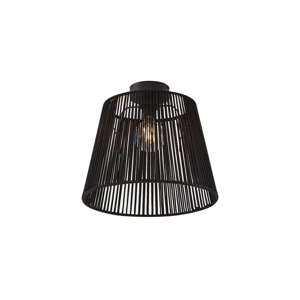 QAZQA Japandi buiten plafondlamp met zwart touw IP54 - Jayla