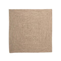 Boho&me Vloerkleed katoen vierkant - Joy beige|wit - 200x200 cm