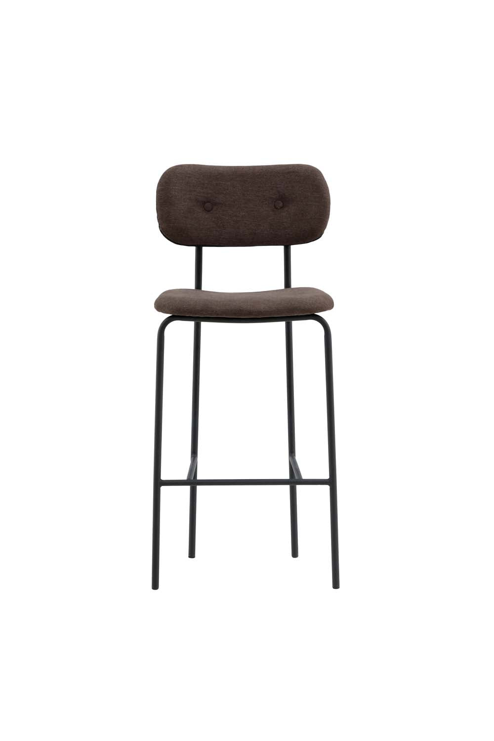 Hioshop Ralf barstoel bruin, zwart.