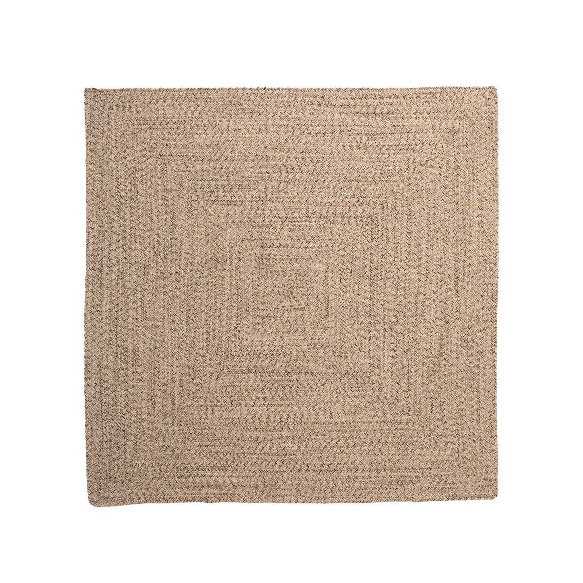 Boho&me Vloerkleed katoen vierkant - Joy beige|wit - 300x300 cm