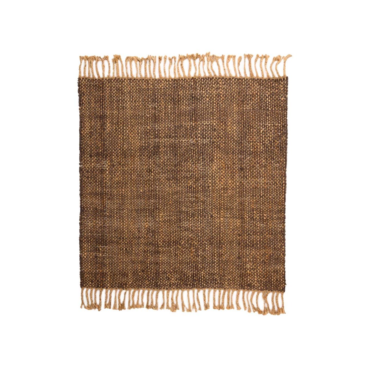 Boho&me Jute vloerkleed vierkant - Chunky bruin|naturel - 200x200 cm