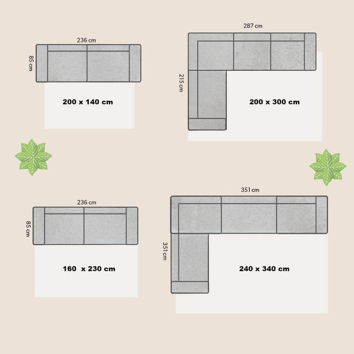 Vintage Vloerkleed Bloom - Grijs - EVA Interior - 80 x 150 cm