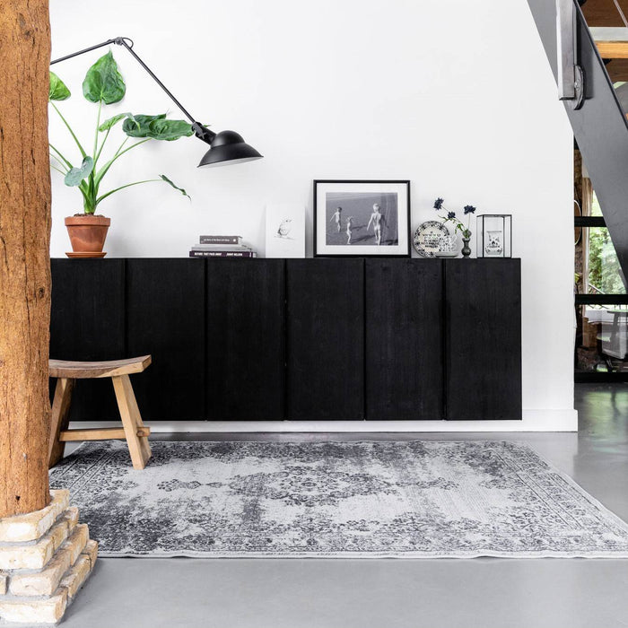 Vintage Vloerkleed Bloom - Grijs - EVA Interior - 80 x 150 cm