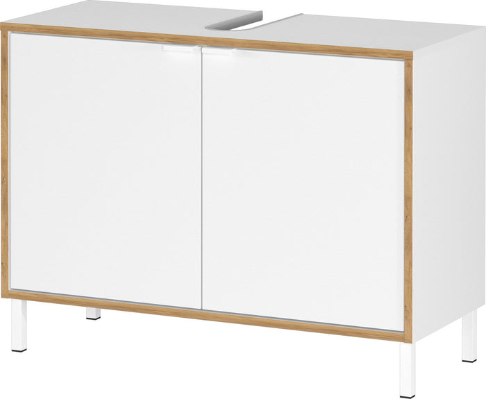 Germania Topeka Wit | Eiken Badmeubel Set Twee