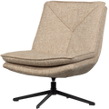 WOOOD Milaro Draaifauteuil - Polyester - Naturel Melange - 88x75x94