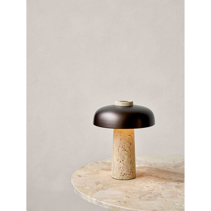 Audo Copenhagen Reverse tafellamp LED Carrara marmer|zwart