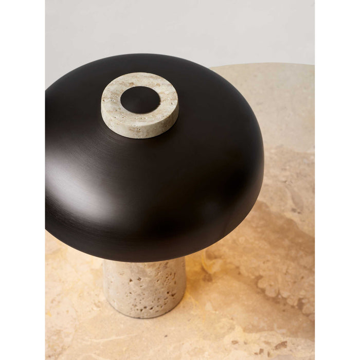 Audo Copenhagen Reverse tafellamp LED Carrara marmer|zwart