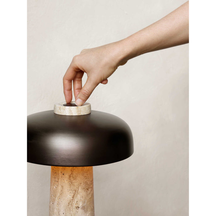 Audo Copenhagen Reverse tafellamp LED Carrara marmer|zwart