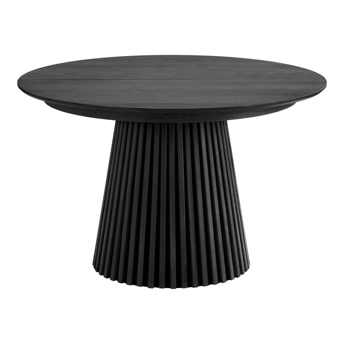 House Nordic Osaka Zwart Eiken Eettafel Uitschuifbaar Ø120 - 240 cm