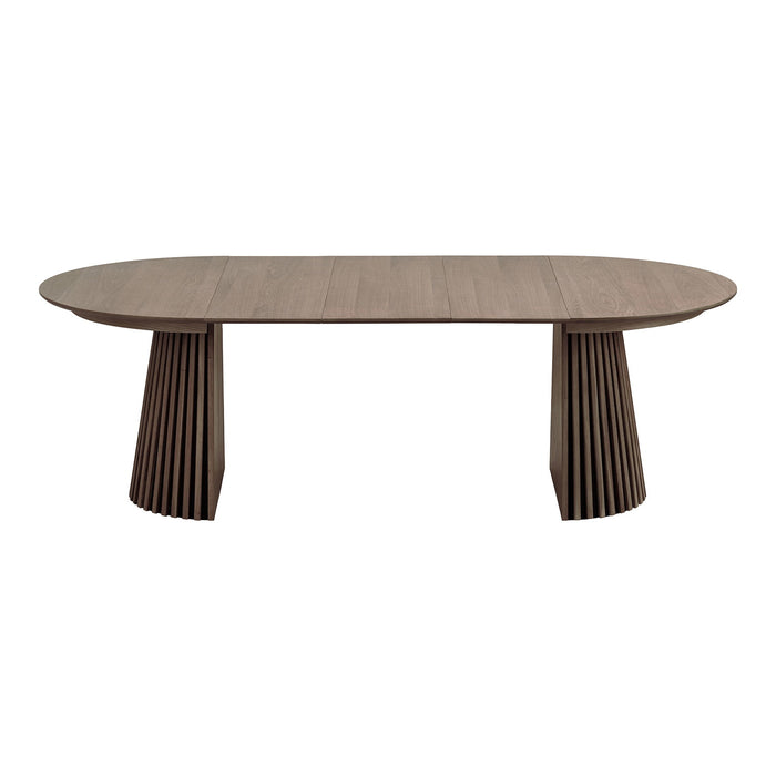 House Nordic Osaka Gerookt Eiken Eettafel Uitschuifbaar Ø120 - 240 cm