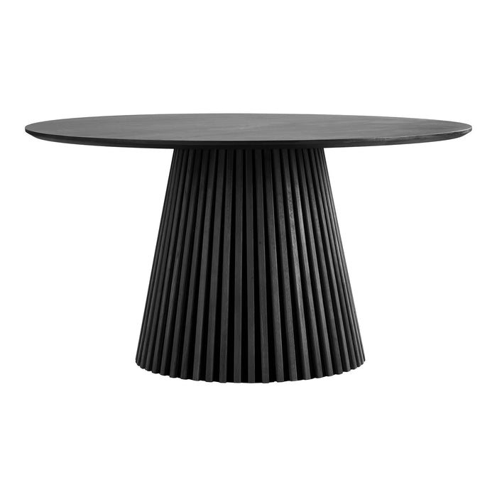 House Nordic Osaka Zwart Eiken Eettafel Rond Ø140