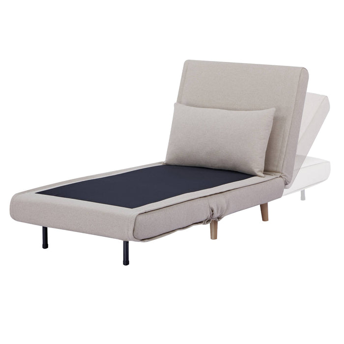 sweeek - Omvormbare fauteuil stof houten frame 1 zitplaats
