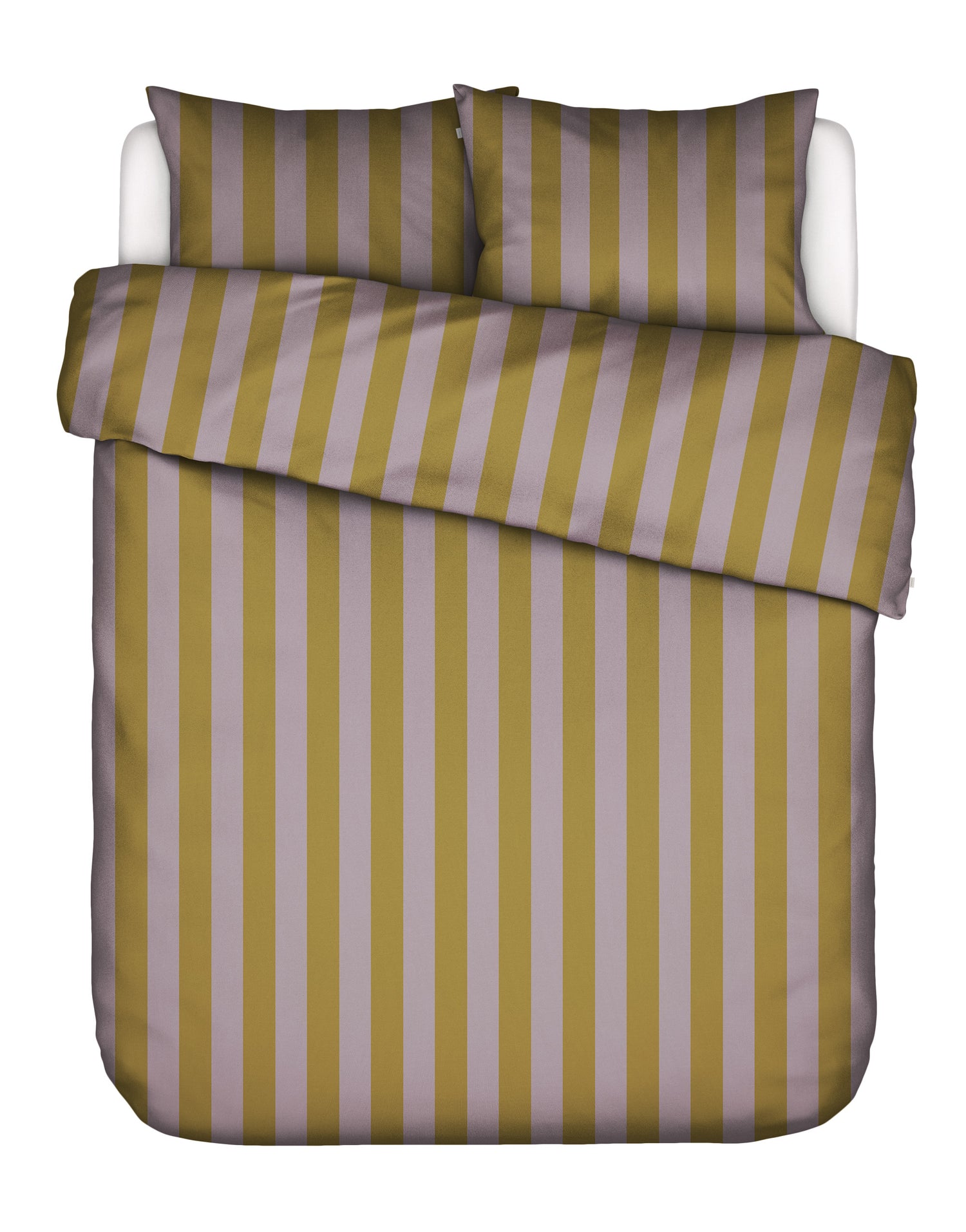 Essenza Minte Stripe Dekbedovertrek 240 x 220|220 cm - Purple|Olive