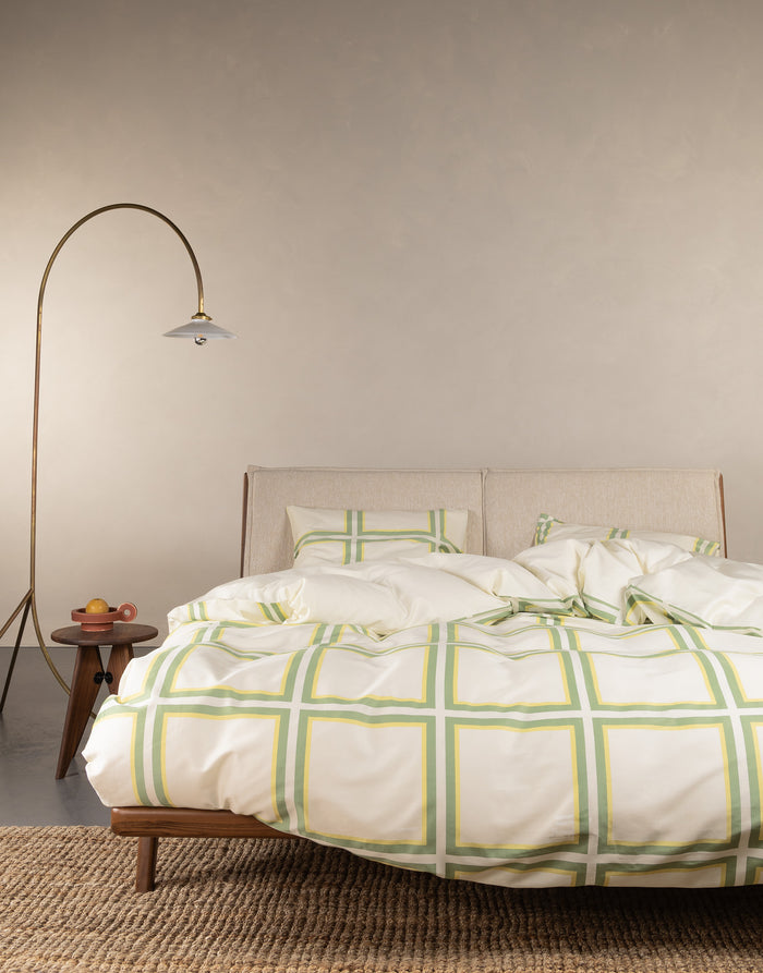 Essenza Luca Dekbedovertrek 200 x 200|220 cm - Basil Green