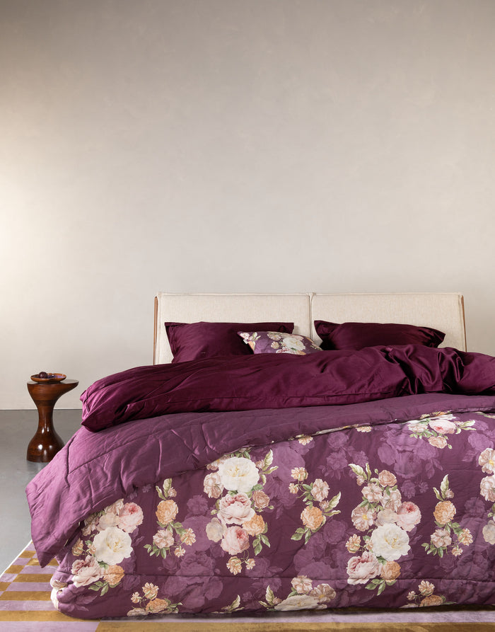 Essenza Orianna Sprei 150x200 cm - Mauve Wine