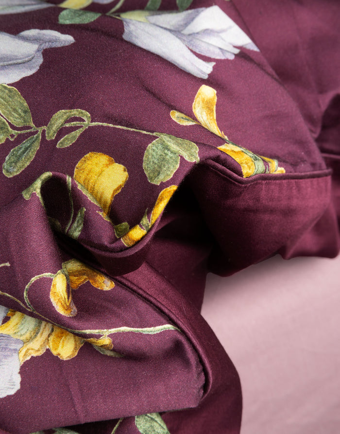 Essenza Augustina Dekbedovertrek 140 x 200|220 cm - Mauve Wine
