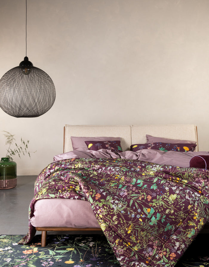 Essenza Augustina Sprei 180x265 cm - Mauve Wine