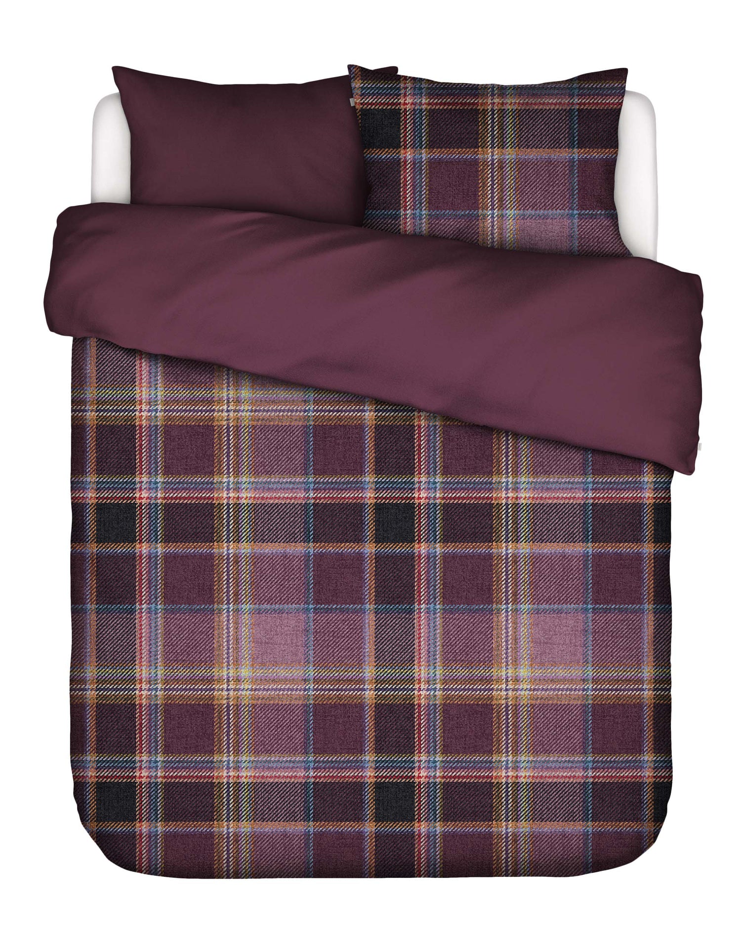 Essenza Meau Dekbedovertrek 200 x 200|220 cm - Mauve Wine