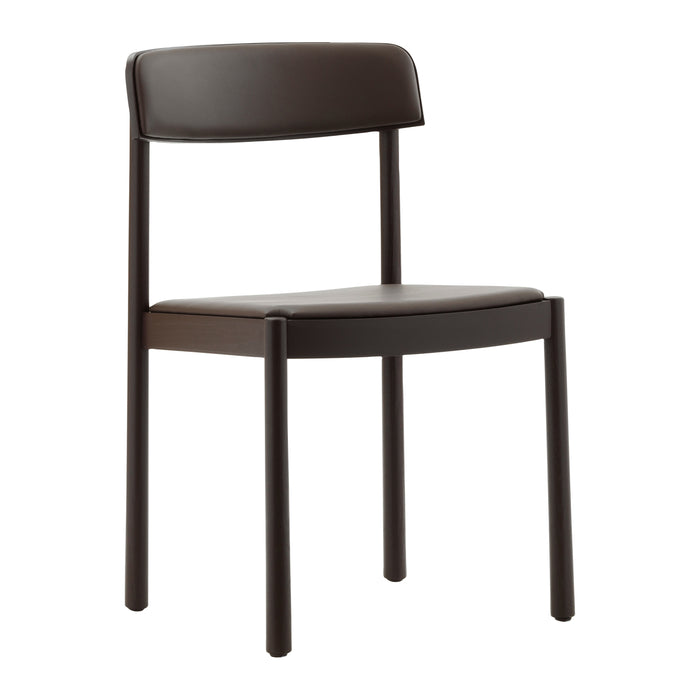 Normann Copenhagen Timb Eetkamerstoel - Leer - Bruin
