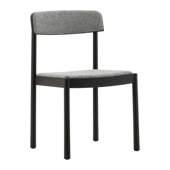 Normann Copenhagen Timb Eetkamerstoel - Textiel - Lichtgrijs / Zwart