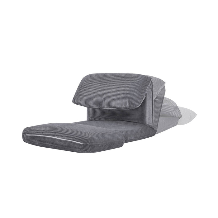 sweeek - Slaapfauteuil omvormbaar ribfluweel dikke rib 1 persoons Cosy