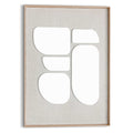 Reinders - Organic Blocks Linen Wood - Schilderij 3D Art 50x70 cm - Beige