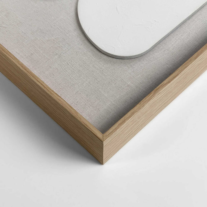 Reinders - Organic Blocks Linen Wood - Schilderij 3D Art 50x70 cm - Beige