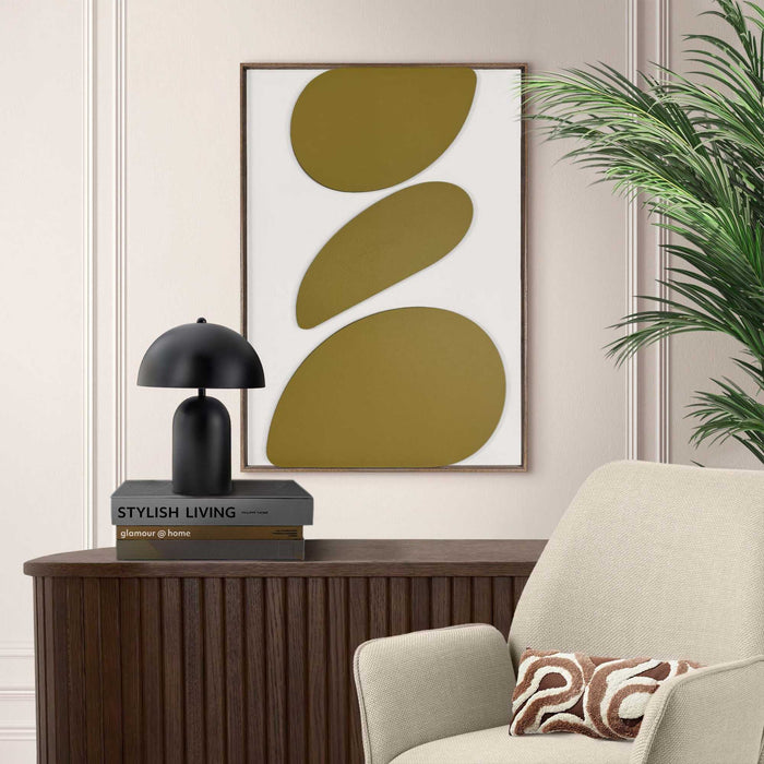 Reinders - Organic Pebbles - vintage green - Schilderij 3D Art 50x70 cm - Groen