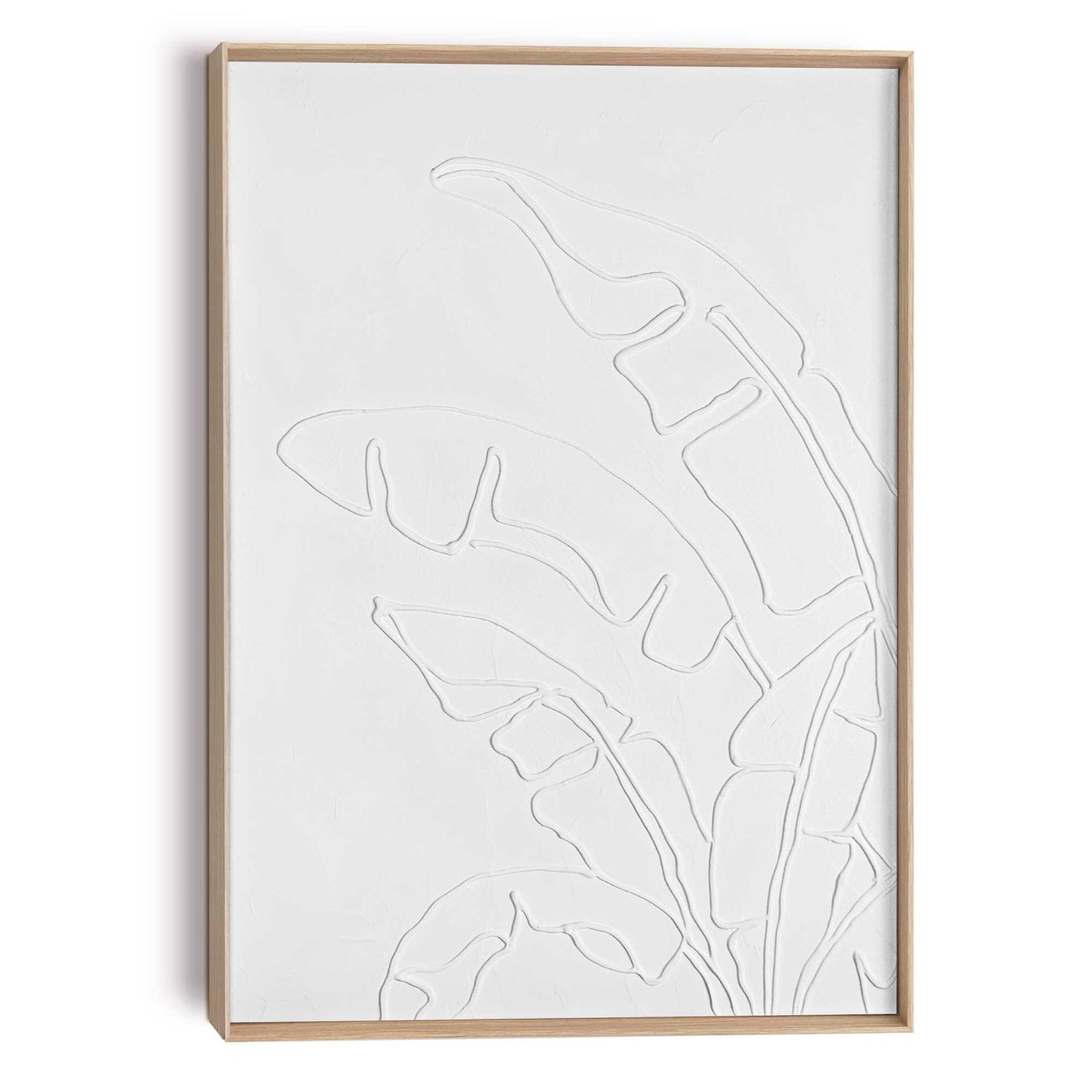 Reinders - Palm Leafs - Schilderij 3D Art 50x70 cm - Wit