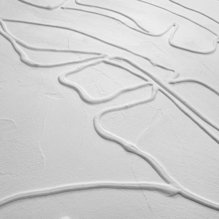 Reinders - Palm Leafs - Schilderij 3D Art 50x70 cm - Wit