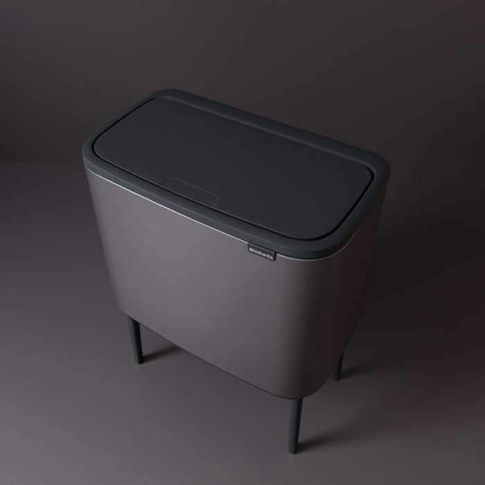 Brabantia Bo Touch Bin Afvalemmer 11 + 23 L - Platinum