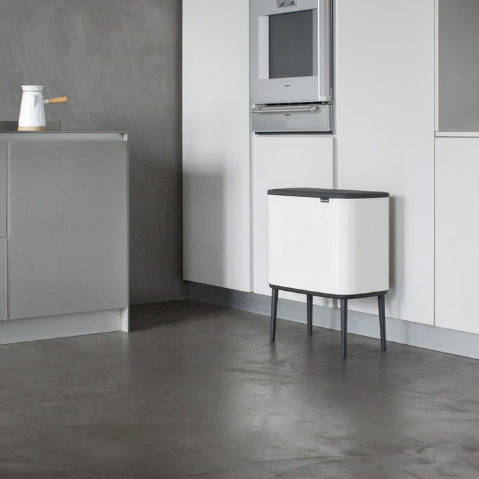Brabantia Bo Touch Bin Afvalemmer 3 x 11 L  - Wit