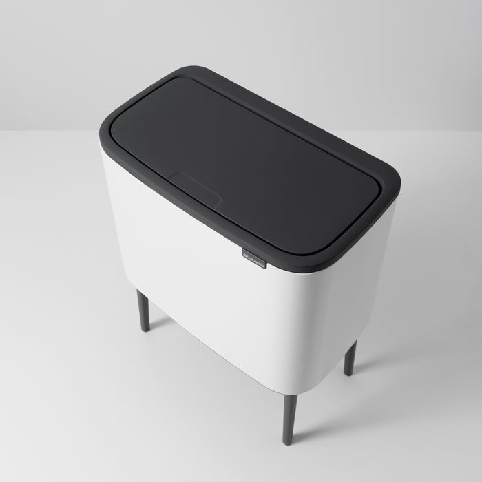 Brabantia Bo Touch Bin Afvalemmer 3 x 11 L  - Wit