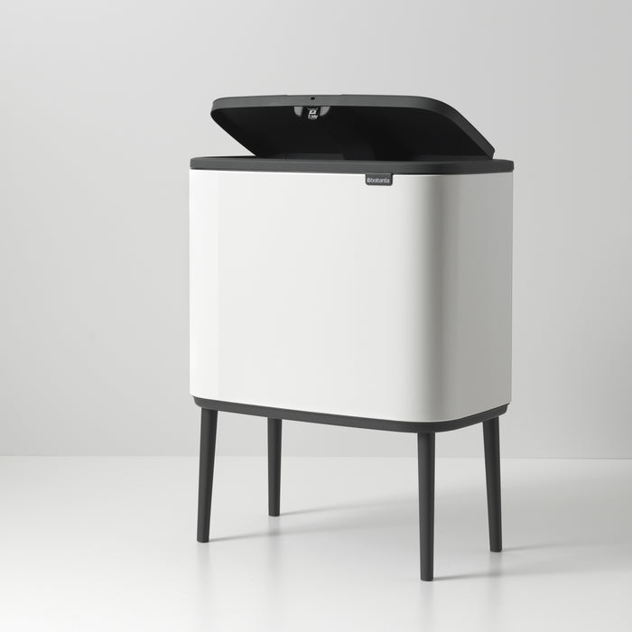 Brabantia Bo Touch Bin Afvalemmer 3 x 11 L  - Wit