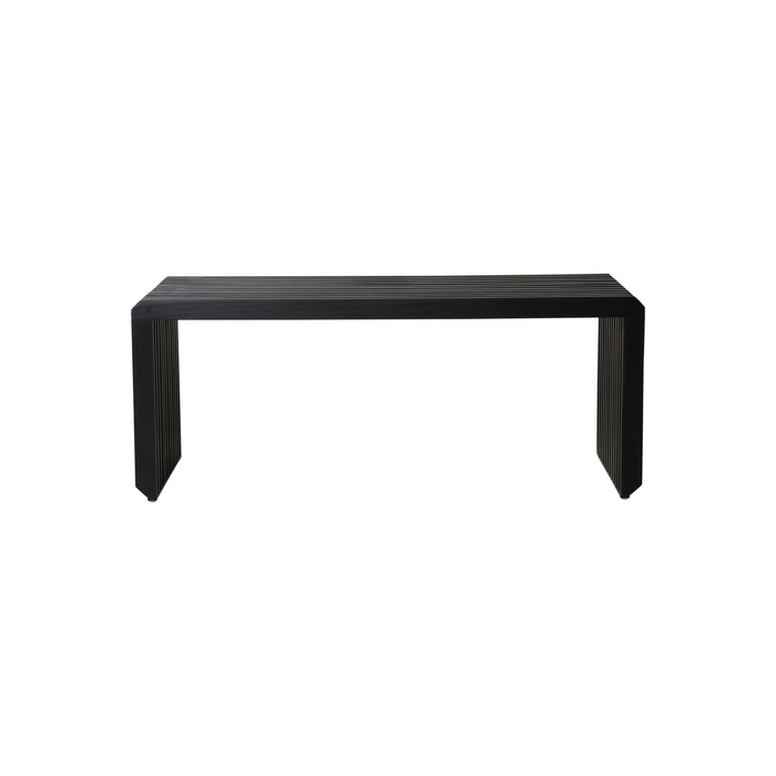 HKliving Slatted Bankje B 96 cm - Zwart