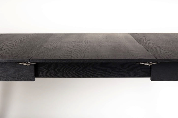 Zuiver Glimps Eettafel Uitschuifbaar - 120/162 x 80 cm - Zwart