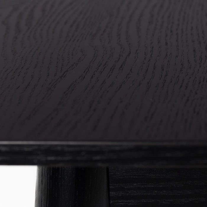 Zuiver Glimps Eettafel Uitschuifbaar - 120/162 x 80 cm - Zwart