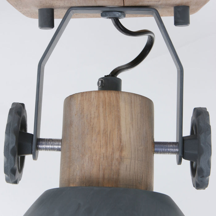 Mexlite Plafondlamp Gearwood 7968GR Grijs