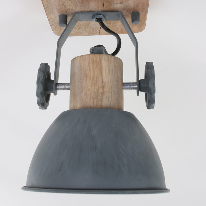 Mexlite Plafondlamp Gearwood 7968GR Grijs