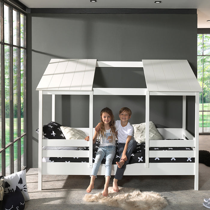 Vipack Housebed Huisbed met 2 Panelen 90 x 200 cm