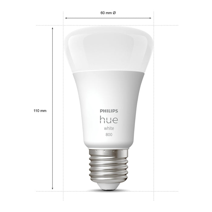 Philips Hue White Lichtbron - E27 - 2-pack