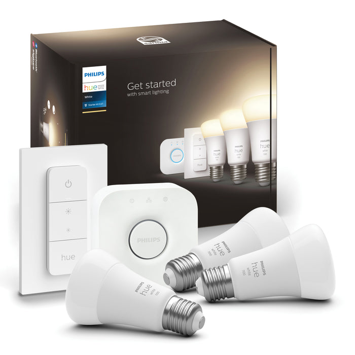Philips Hue White Lichtbron - E27 - 3-pack