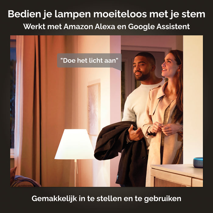 Philips Hue White Lichtbron - E27 - 3-pack